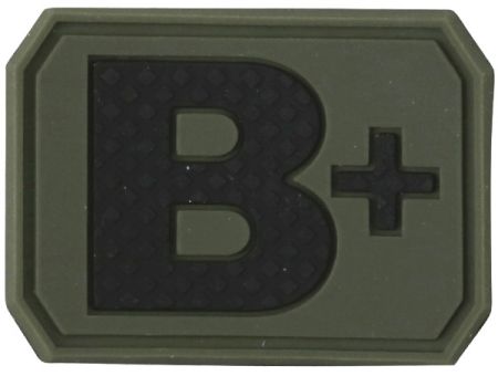 Petic / Emblemă Militară Velcro - grupa sanguină B +