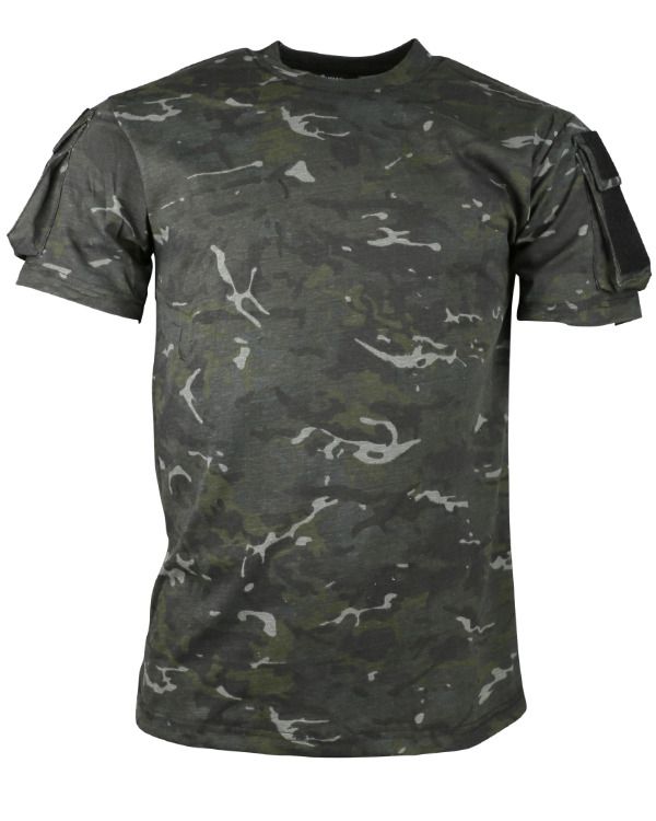 Τακτικό κοντομάνικο μπλουζάκι - Μαύρο Multicam