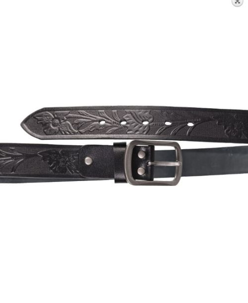 Western type leather belt