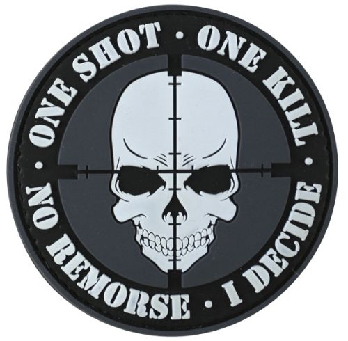 Petic / Emblema Velcro  - "One Shot, One Kill"