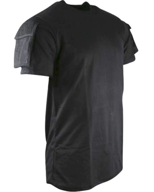 Taktisches T-Shirt mit kurzen Ärmeln - Schwarz