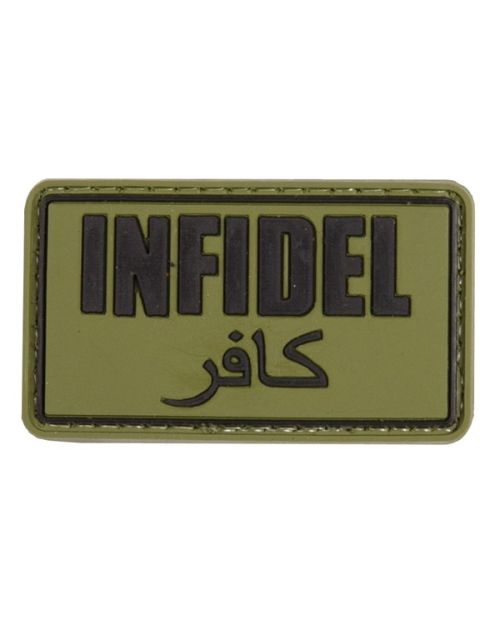 Petic / Emblemă - "Infidel" - verde