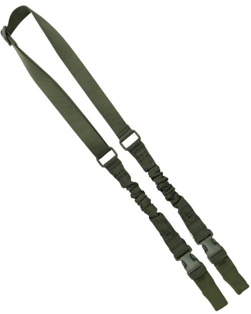 Тактически ремък за оръжие, дву-три точков - Черен / Зелен