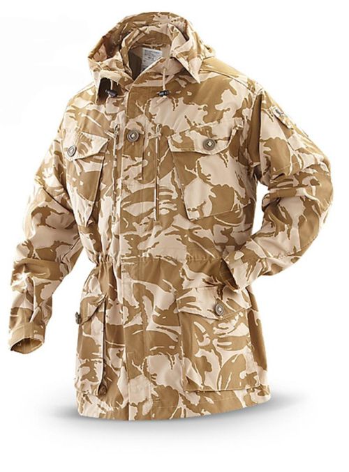 Army Hooded Fur Coat, NEU - Großbritannien, Wüste, Wüste