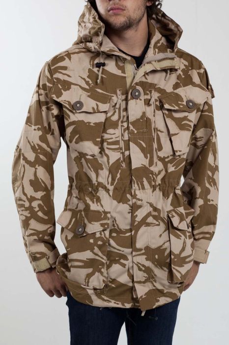 Army Hooded Fur Coat, NEU - Großbritannien, Wüste, Wüste