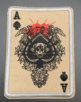 Патч, емблема  за ютия - кавалерия , Ace of Spades