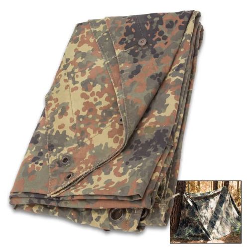 Camouflage fabric 180 / 180cm. - flecktarn