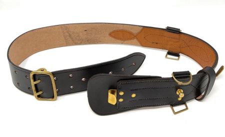 Leather belt GB- brown