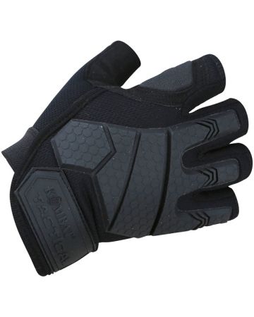 Alpha Fingerless Tactical Gloves - Black