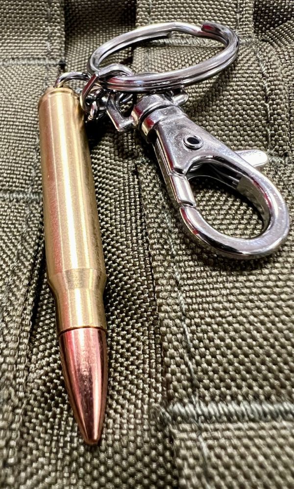 .223 Remington Keyring - Brass