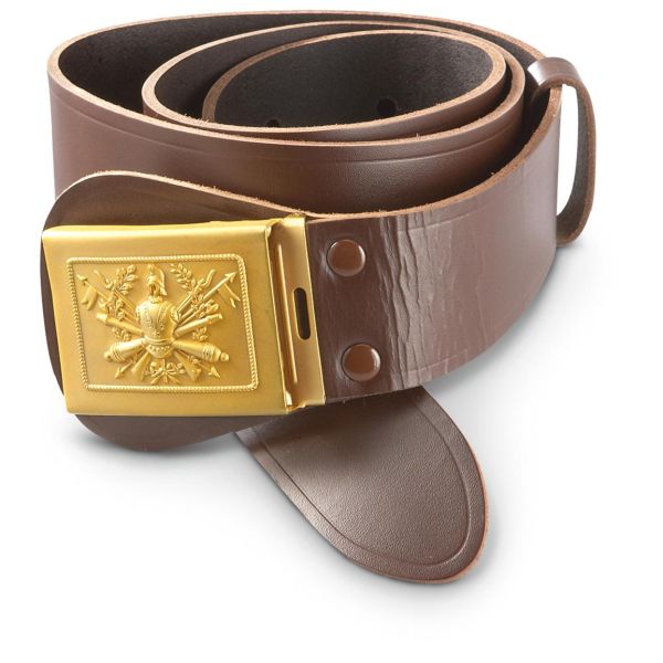 Army leather belt with current - Italy