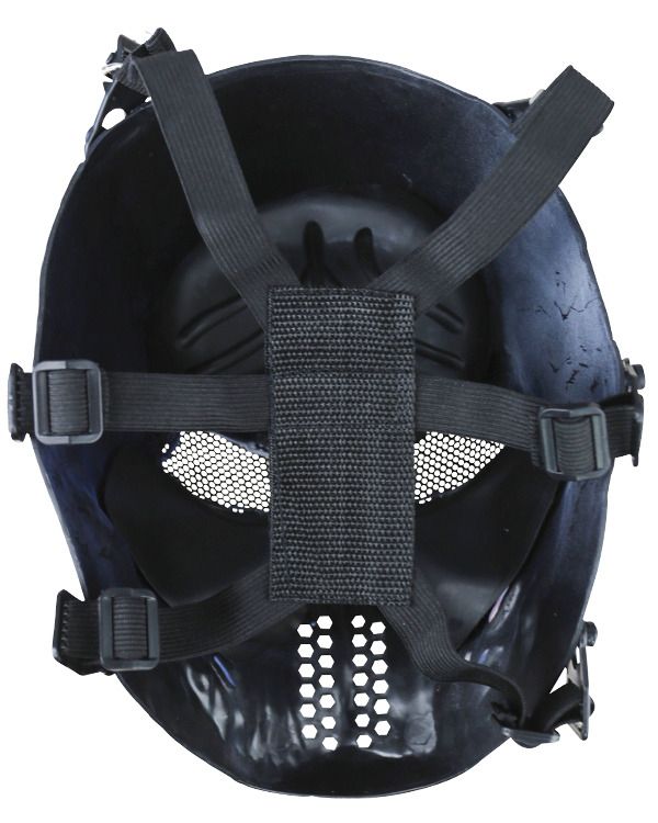 Skull Mesh Mask - Black