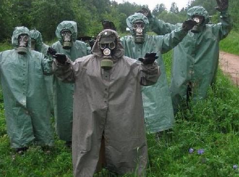 Army cloak for chemical protection, raincoat
