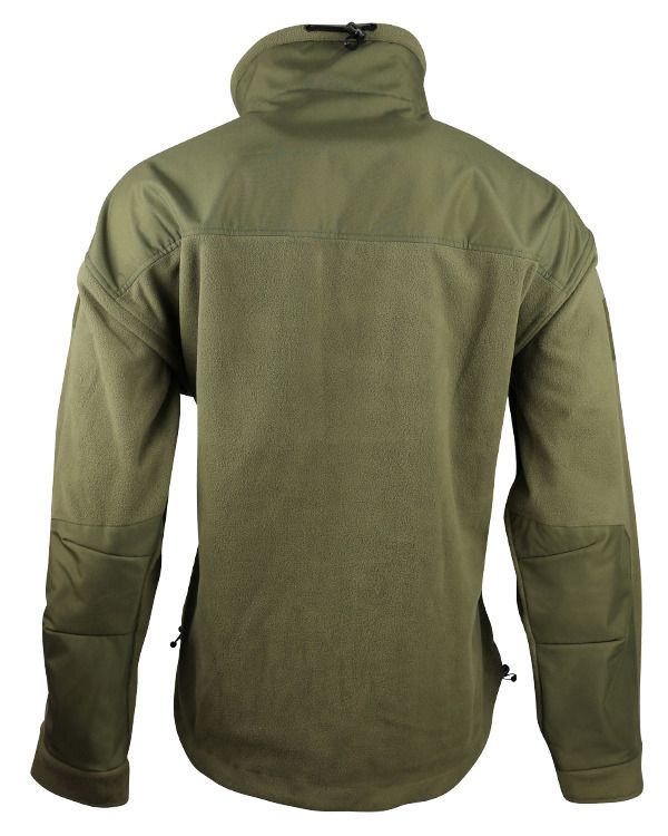 Defender Military Army Combat Tactical Fleece Zip Jacket Recon Top Black Green 