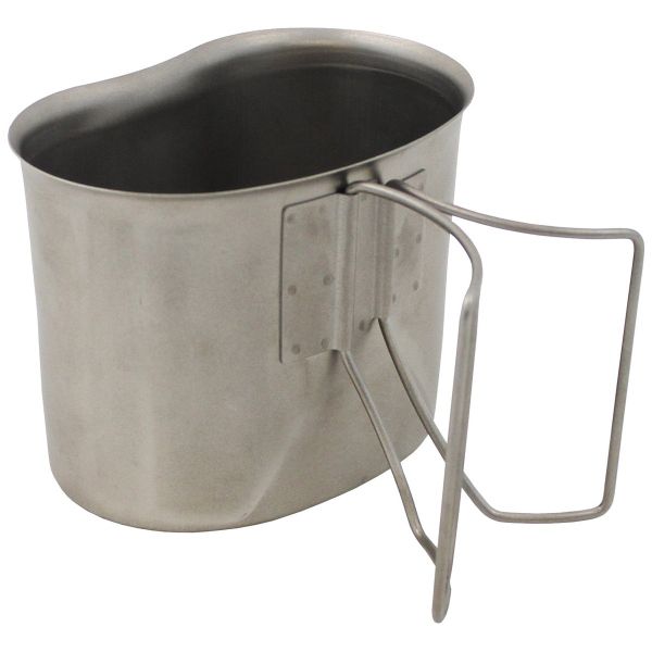 Stainless steel cup for canteen
