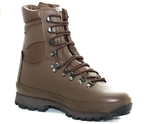 British Army "Alt-Berg" brown leather combat boots