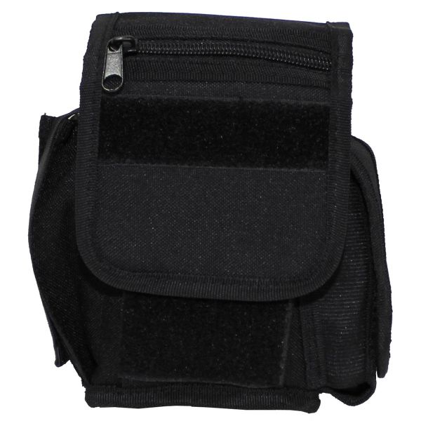 Belt Pouch with 3 compartments, Black