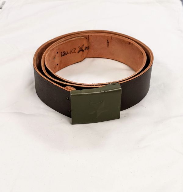 Leather belt with buckle - Czech Republic - Brown