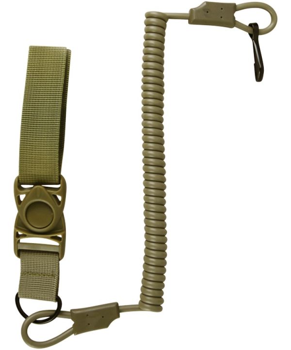 Safety extension cord, pistol lanyard - Coyote