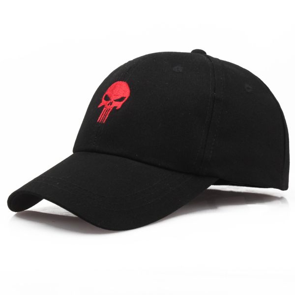 Punisher hat - Black / Red