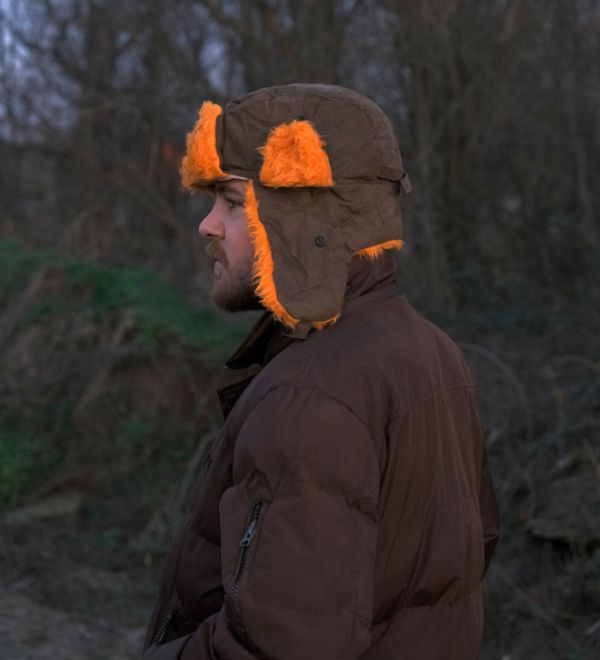 Winter hunting hat, hat, earmuffs