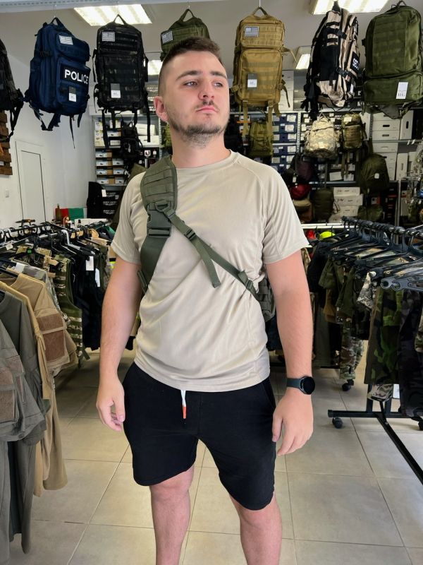 Mini Molle Tactical Rucksack für die Schulter - Olivgrün