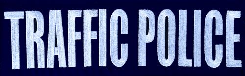 Emblema TRAFFIC POLICE - 10/30cm