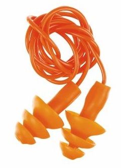 Earplugs, orange, with case