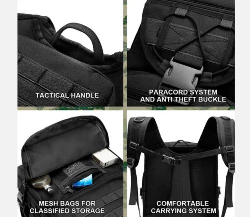 Tactical Molle Backpack. 45 liters - Coyote,Deserted