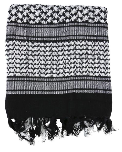 Scarf - Shemagh - Black and white