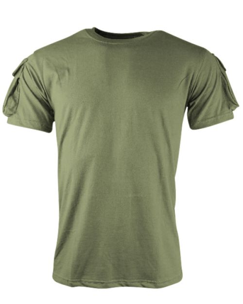 Taktisches T-Shirt mit kurzen Ärmeln - Olivgrün