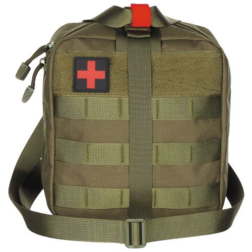 Pouch, First Aid, large, "MOLLE", OD green