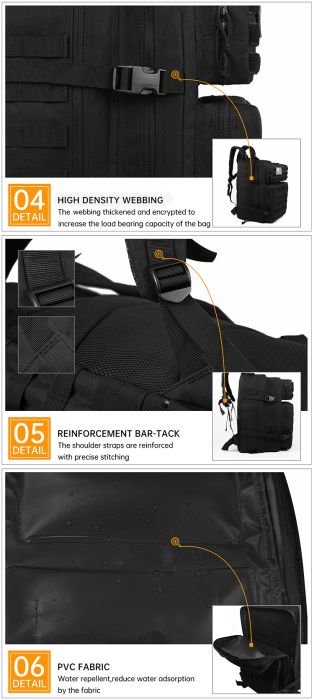 Tactical Pack 40 Litre - Black Multicam