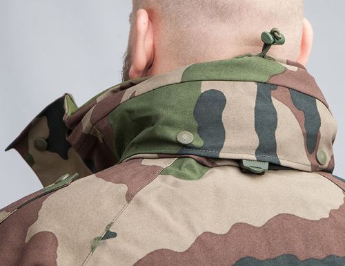 Genuine French army waterproof jacket in CCE camouflage pattern