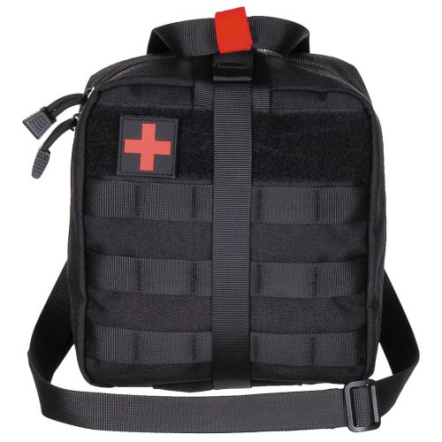 Pouch, First Aid, large, "MOLLE", Black