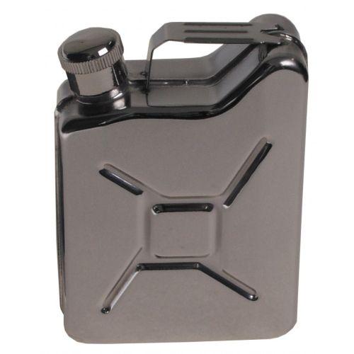 Hip Flask, &quot;Jerry Can&quot;, Stainless Steel 170 ml